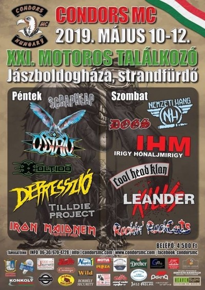 XXI. Condors MC Motoros találkozó