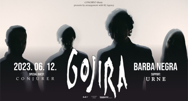 Gojira, Conjurer, Urne // Budapest, Barba Negra Red Stage 2023. június 12.