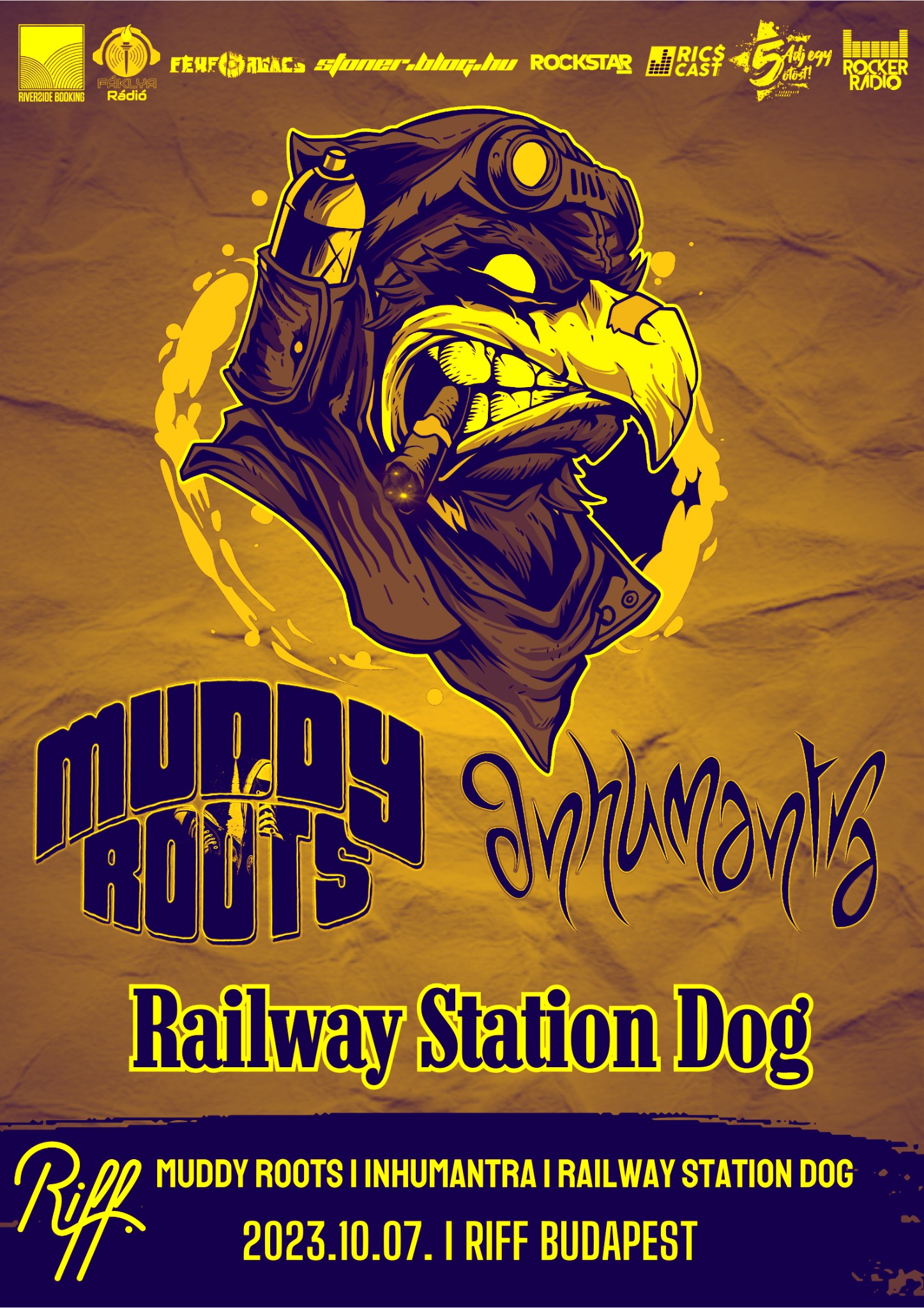 Muddy Roots, Inhumantra, Railway Station Dog - RIFF Budapest