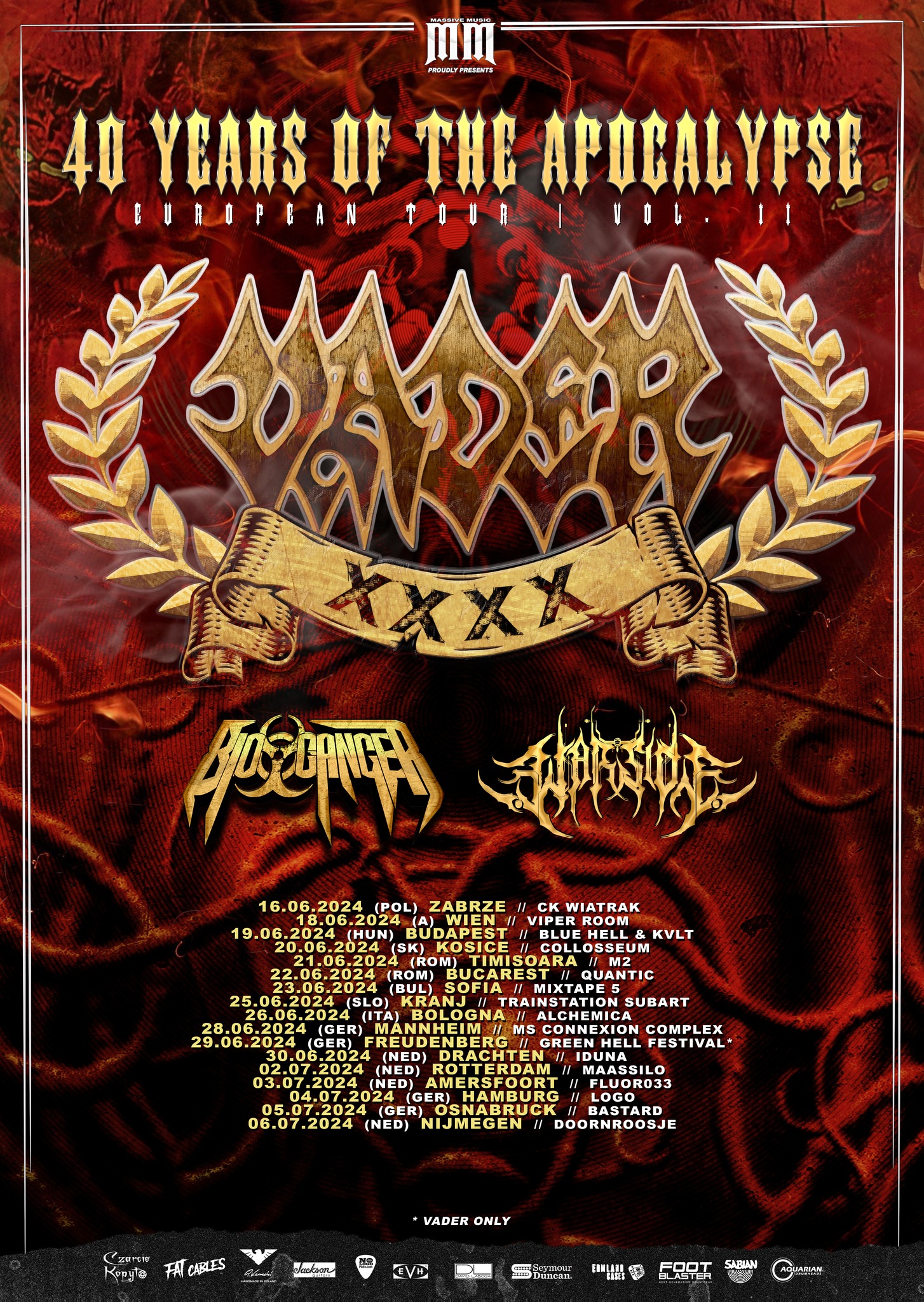 40 Years of the Apocalypse European Tour Vol. II.