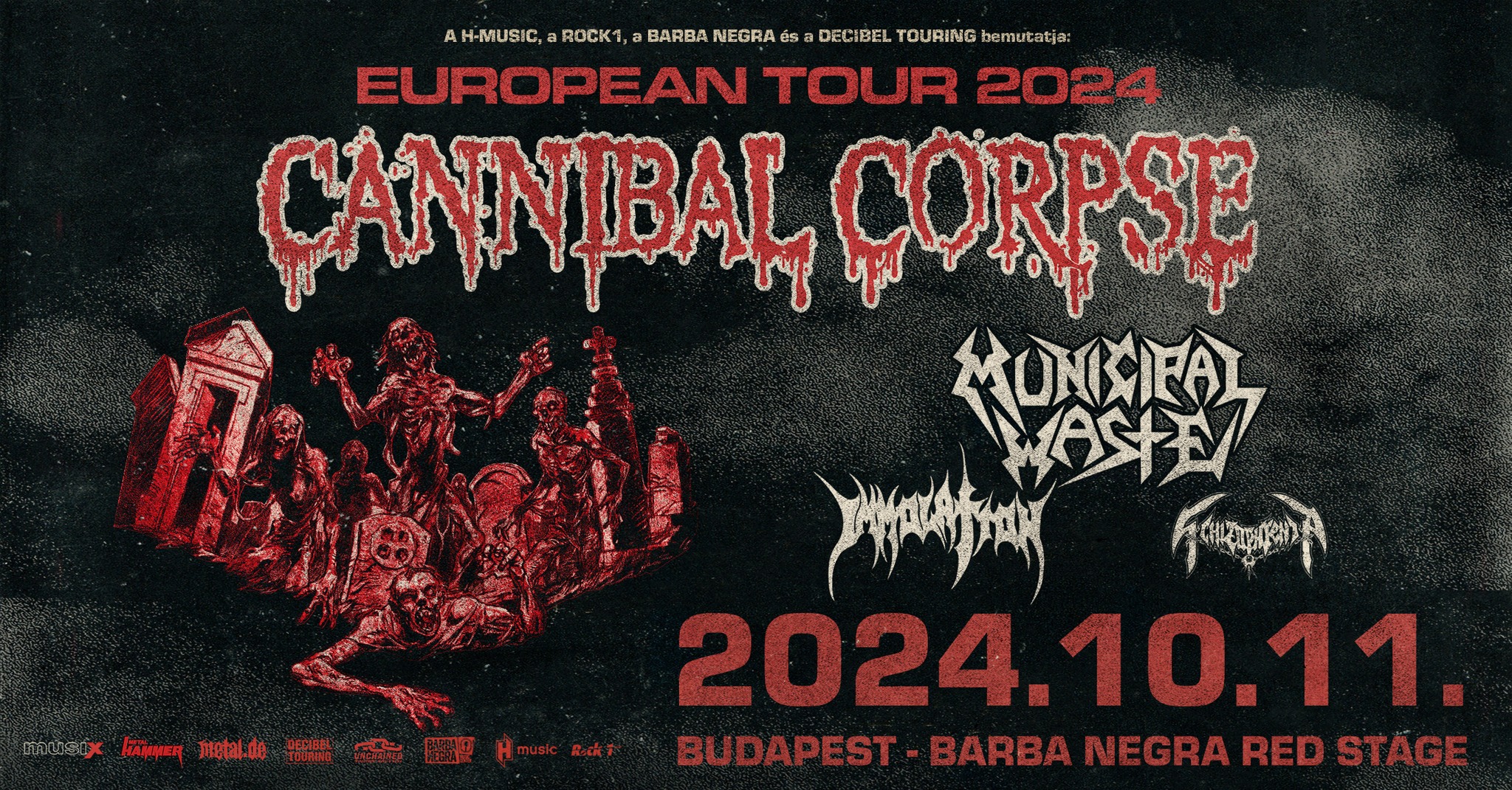 Cannibal Corpse, Municipal Waste, Immolation, Schizophrenia