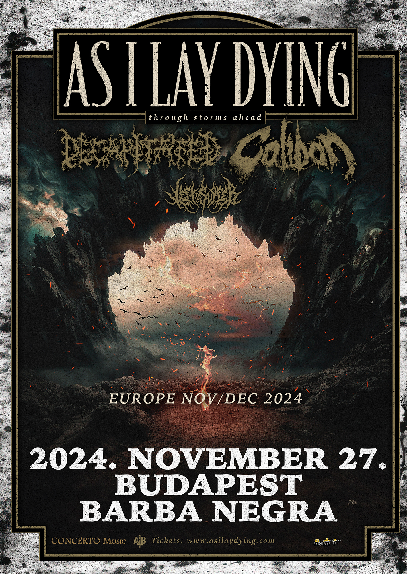 As I Lay Dying, Decapitated, Caliban, Left to Suffer