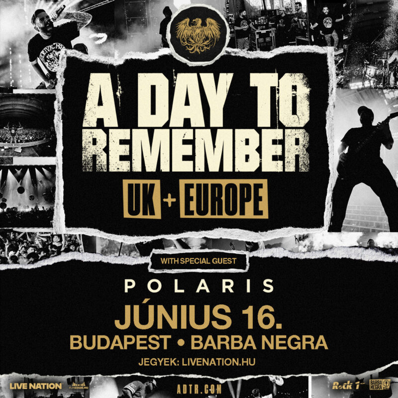 A Day To Remember 11 év után újra Budapesten A Day To Remember 11 év után újra Budapesten