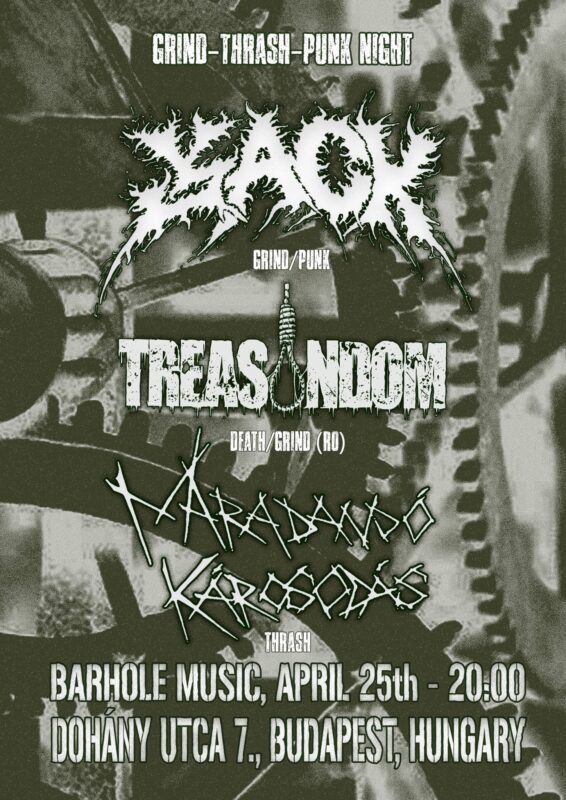Punk is Love: JACK, Treasondom és Maradandó károsodás koncertek a Barhole-ban Punk is Love: JACK, Treasondom és Maradandó károsodás koncertek a Barhole-ban