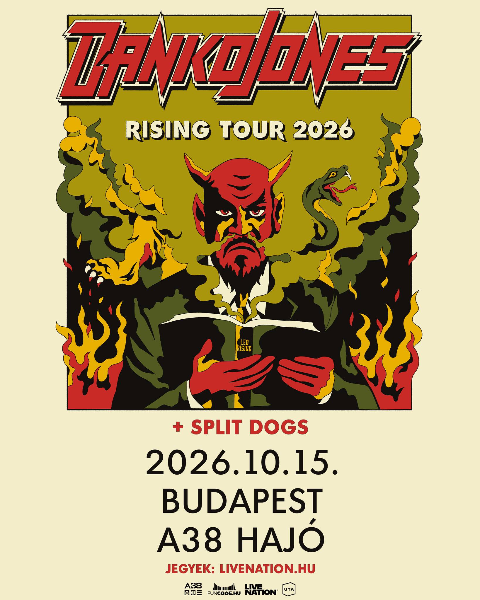 Danko Jones - Rising Tour 2026