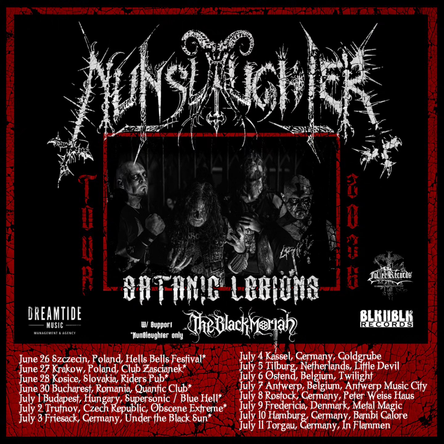 Satanic Legions Tour 2026