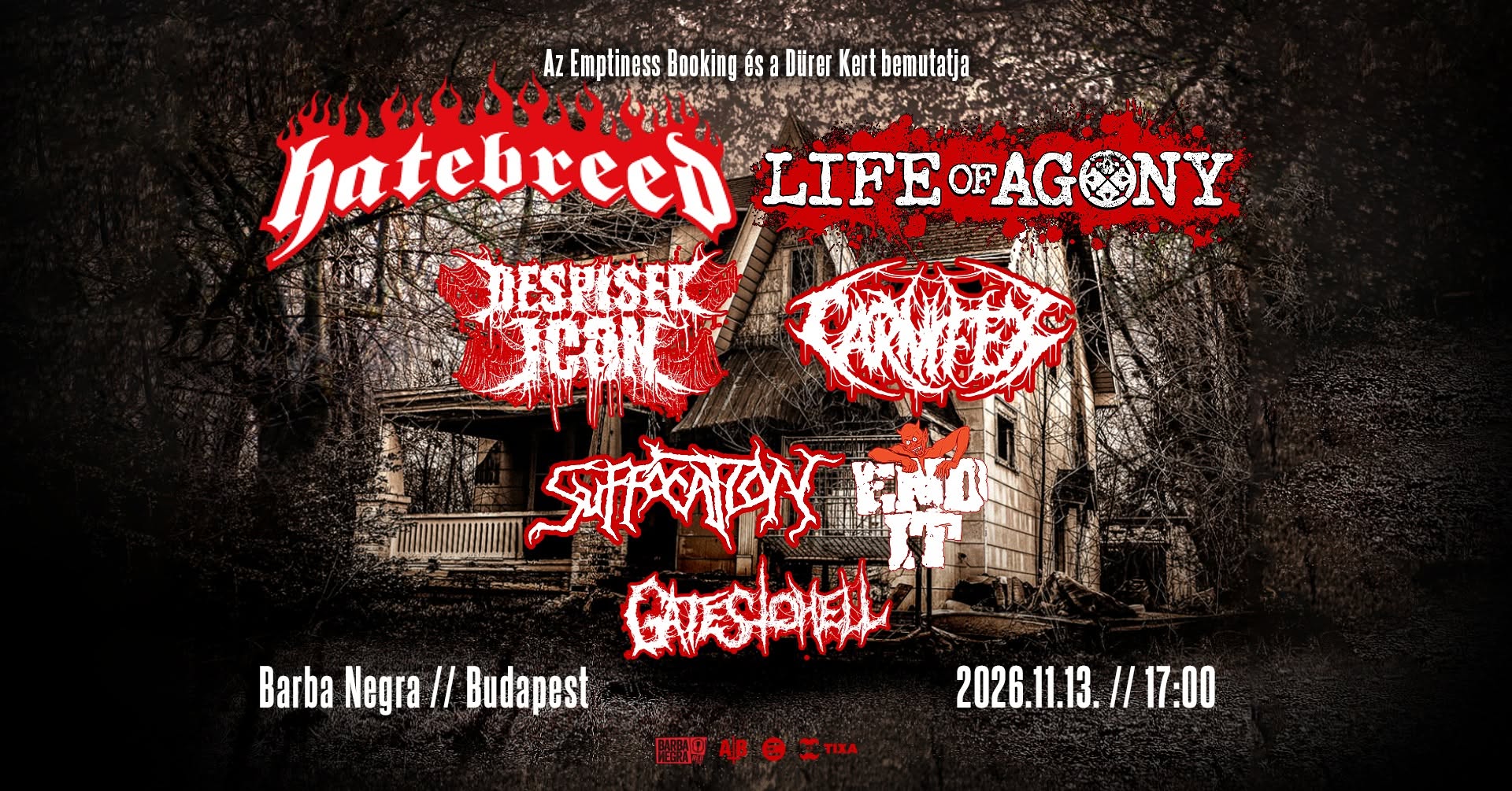 Hatebreed, Life of Agony + supports