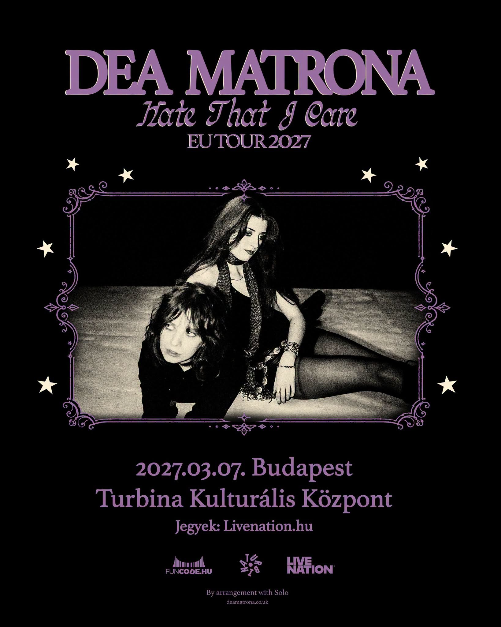 Dea Matrona - Hate That I Care EU Tour 2027