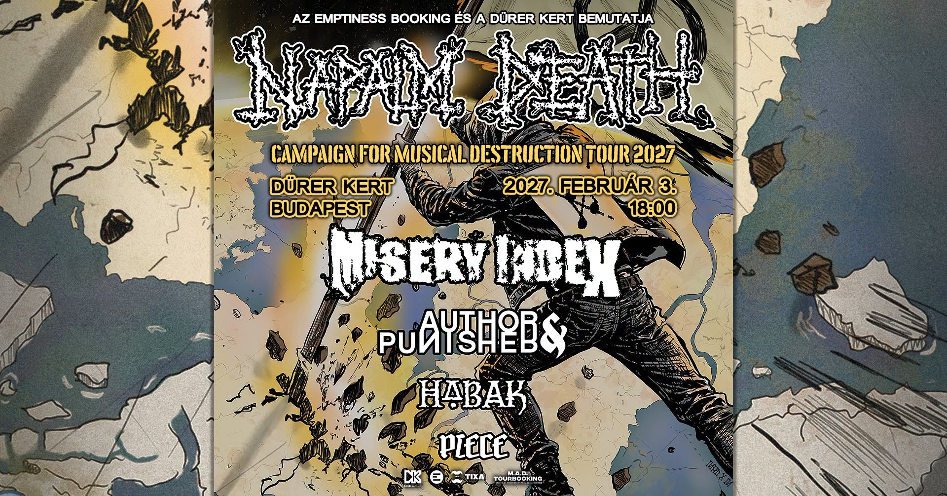 Napalm Death - Campaign for Musical Destruction Tour 2027