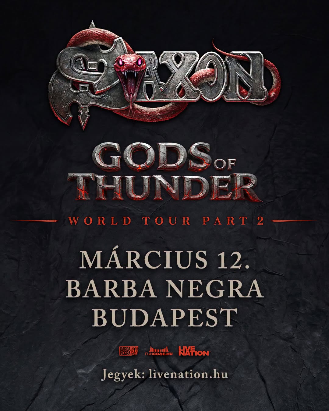 Saxon - Gods of Thunder Tour