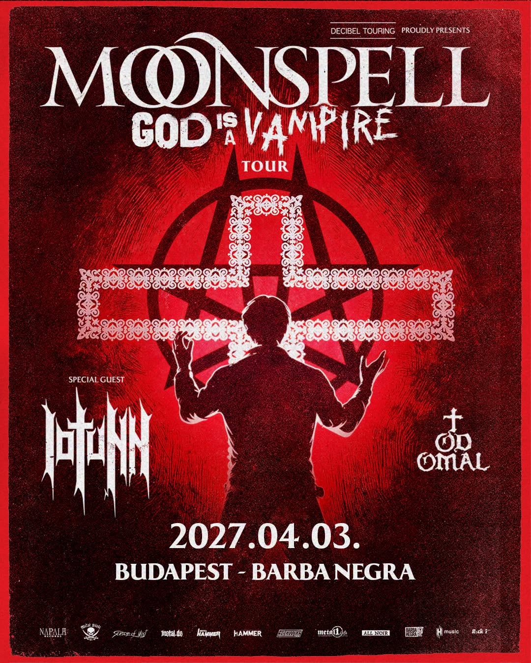 Moonspell - The God is a Vampire Tour 2027