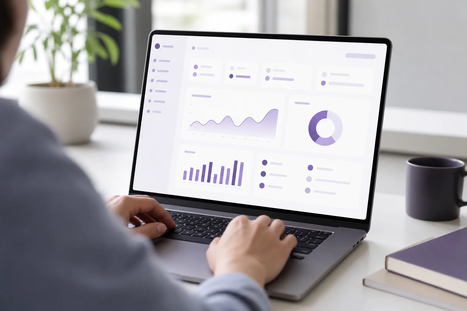 Kindred's reporting dashboard showing case volume and revenue at a glance