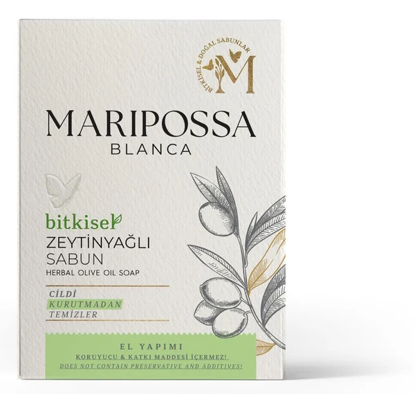 MARİPOSSA BLANCA TEKLİ SABUN 110 GR ZEYTİNYAĞLI SABUN