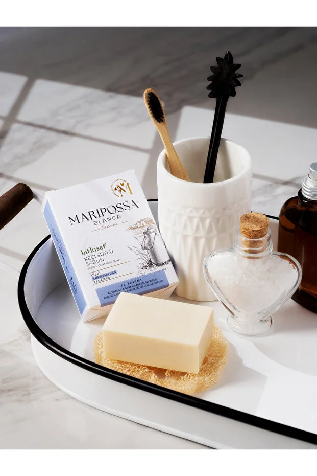MARİPOSSA BLANCA TEKLİ SABUN 110 GR KEÇİ SÜTLÜ SABUN 2