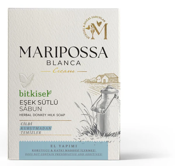 MARİPOSSA BLANCA TEKLİ SABUN 110 GR EŞEK SÜTLÜ SABUN