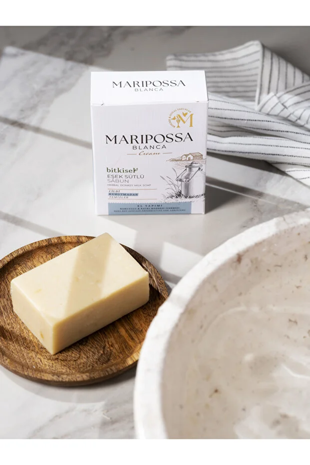 MARİPOSSA BLANCA TEKLİ SABUN 110 GR EŞEK SÜTLÜ SABUN 2