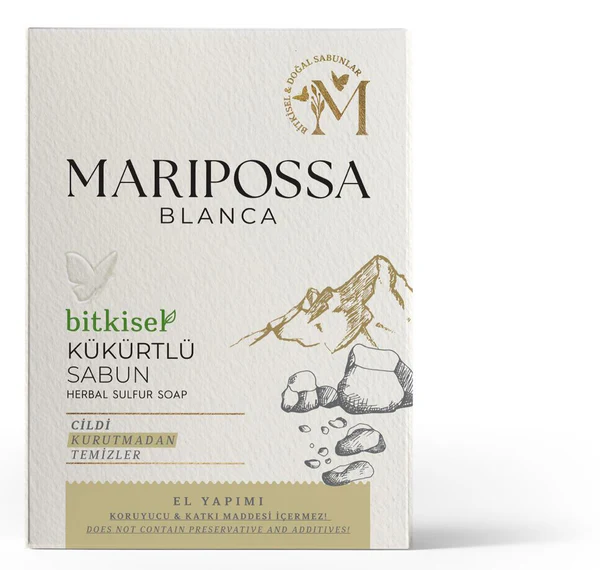 MARİPOSSA BLANCA TEKLİ SABUN 110 GR KÜKÜRTLÜ SABUN