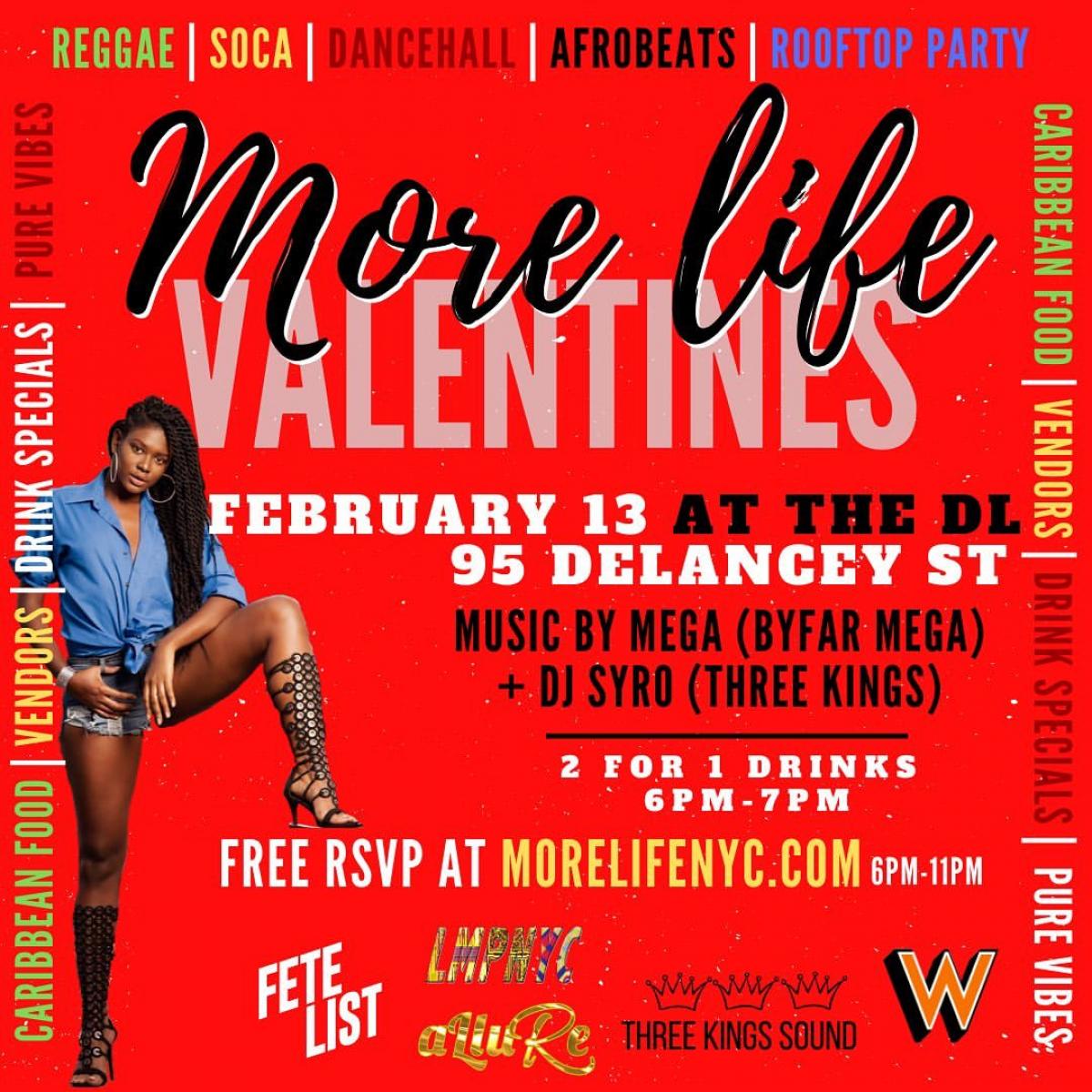 More Life Valentine's Kickoff flyer or graphic.