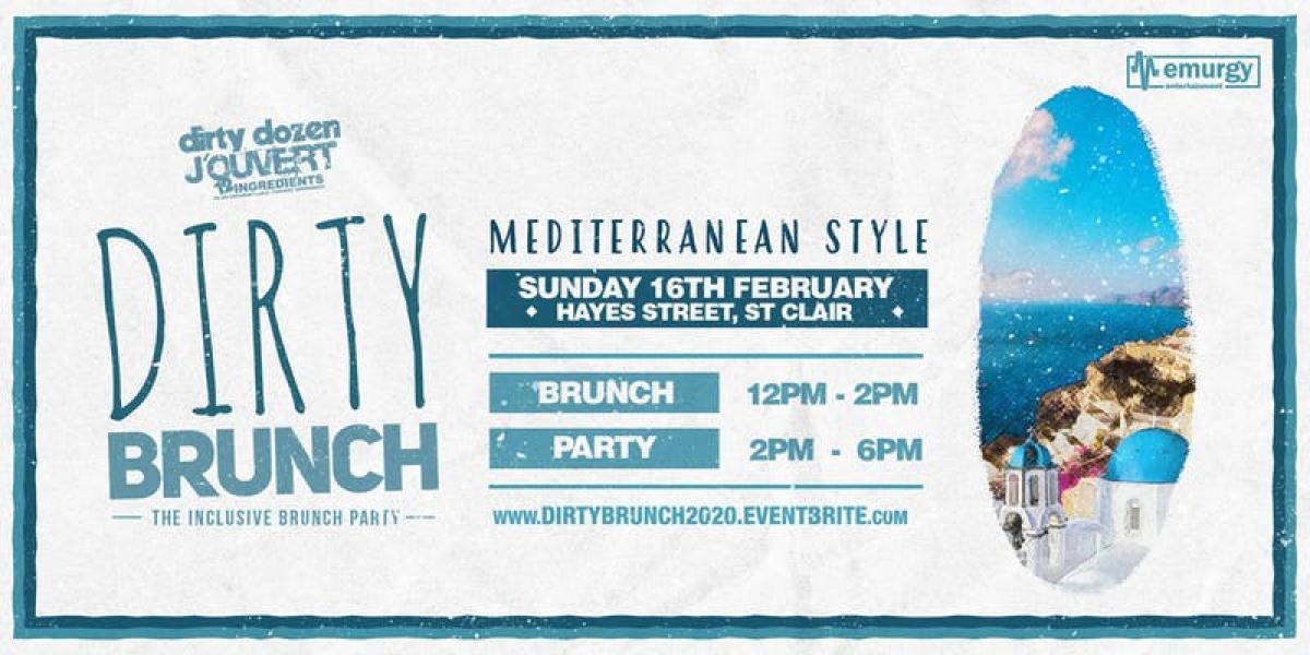Dirty Brunch flyer or graphic.
