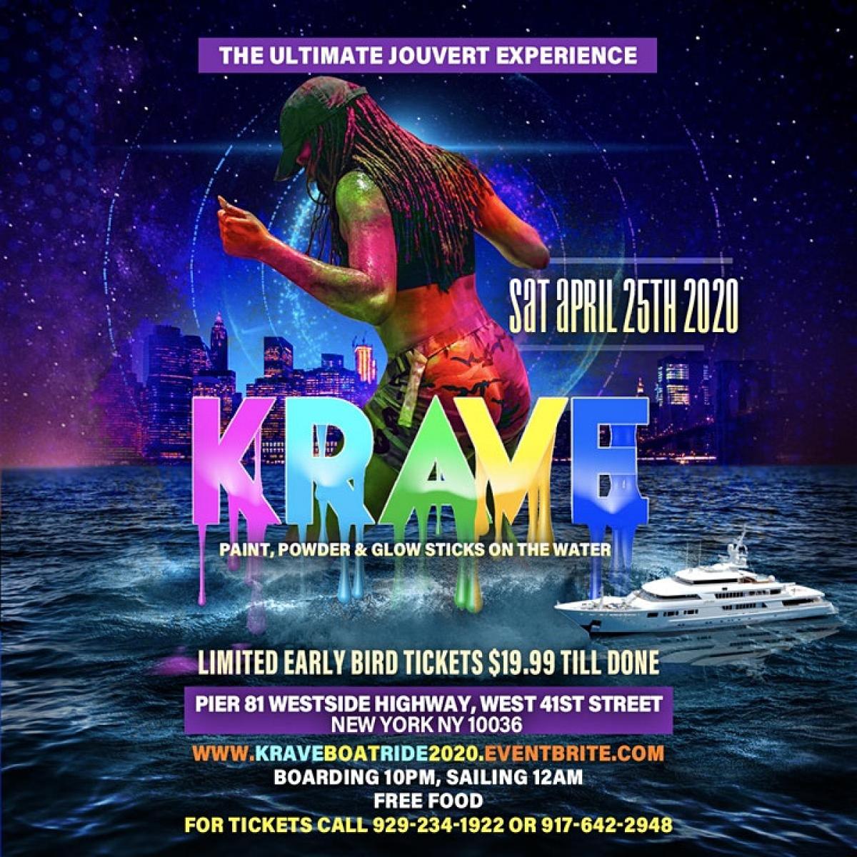 Krave Boat Ride flyer or graphic.