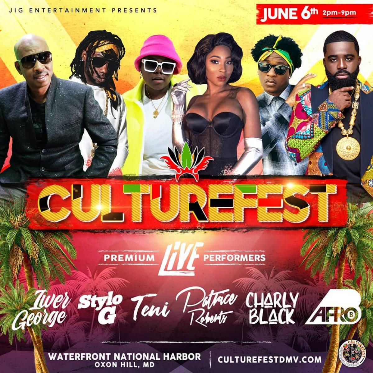 CultureFest DMV 2020 "Together As One" flyer or graphic.