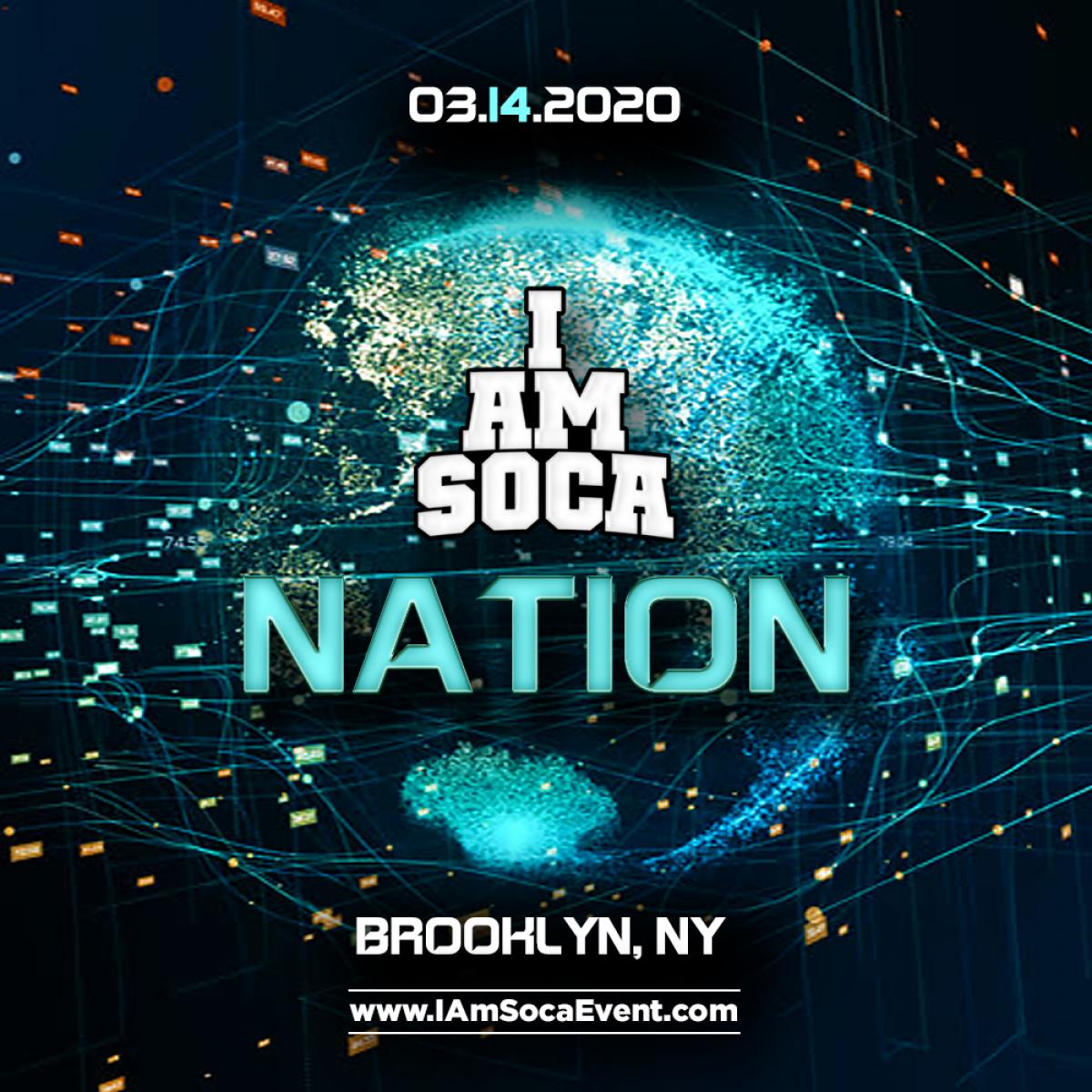 I Am Soca Nation flyer or graphic.