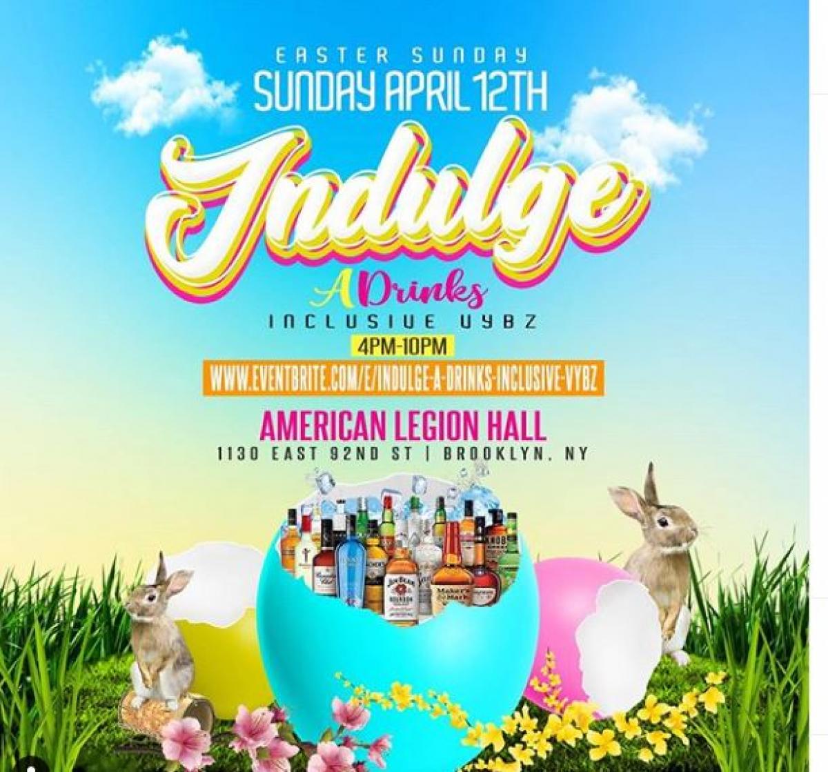 Indulge flyer or graphic.