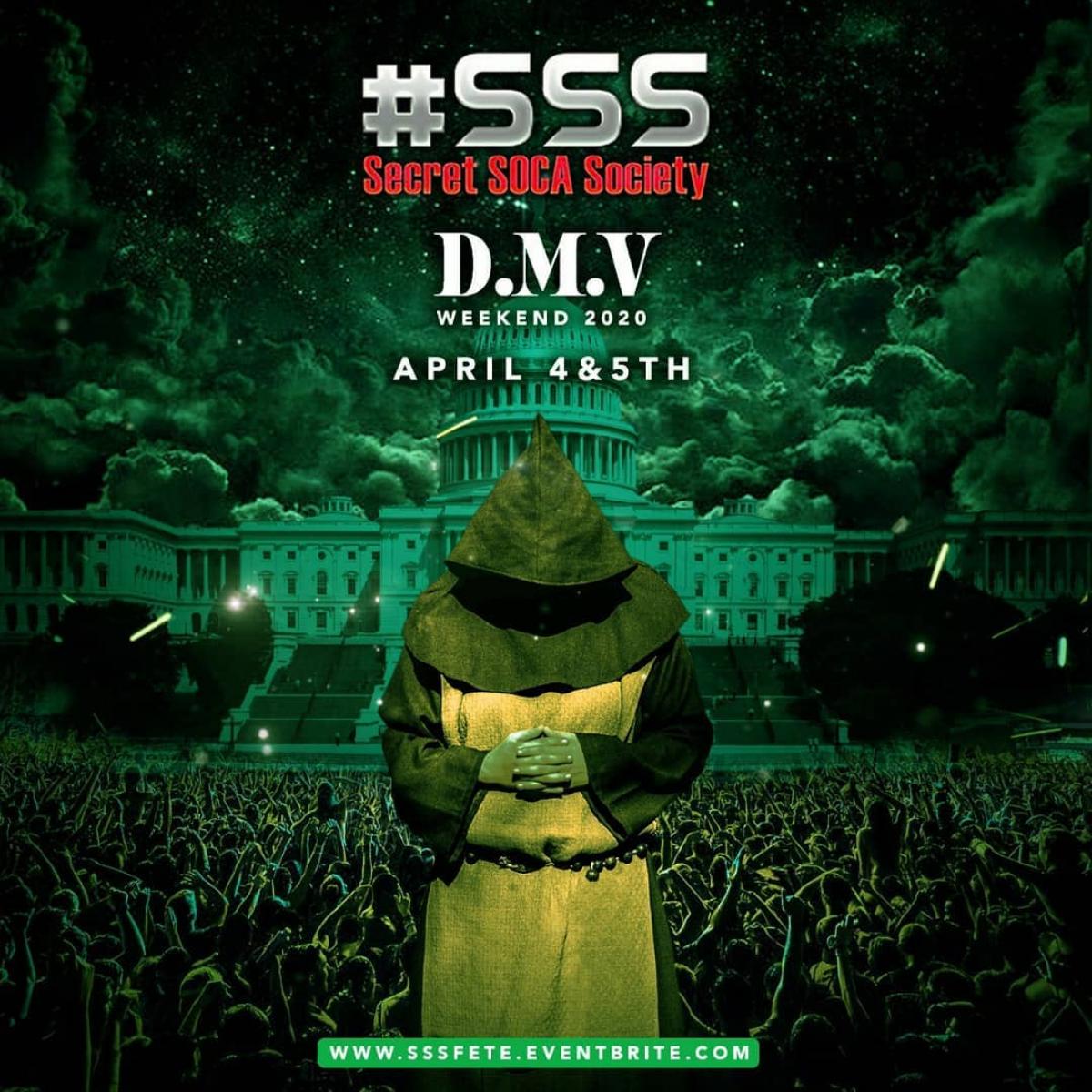 #SSS DMV Weekend flyer or graphic.