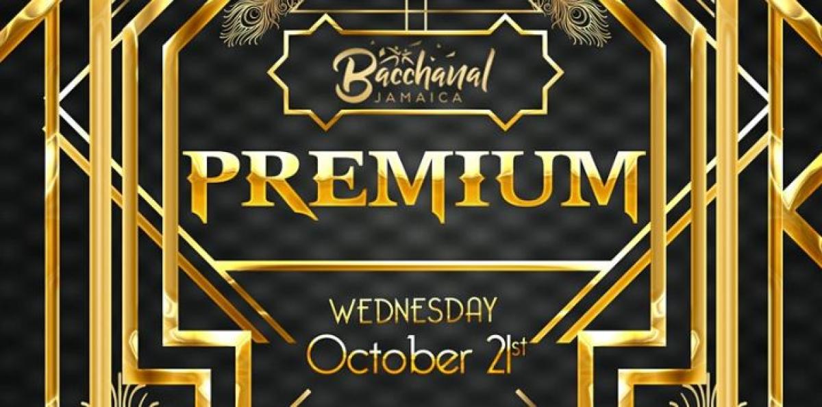 Bacchanal Premium  flyer or graphic.