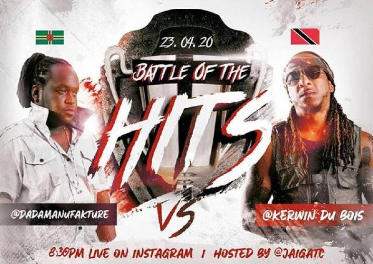 Battle of the Hits flyer or graphic.