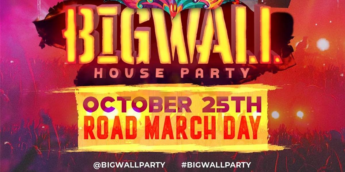 Big Wall House Party  flyer or graphic.