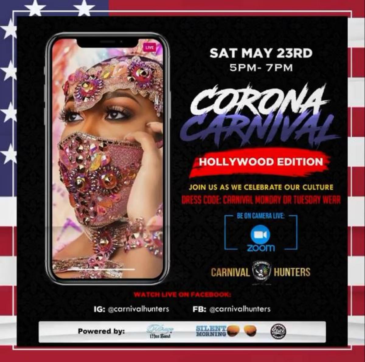 Corona Carnival Hollywood Edition flyer or graphic.