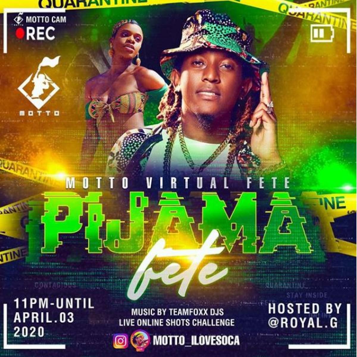 Pijama Fete flyer or graphic.