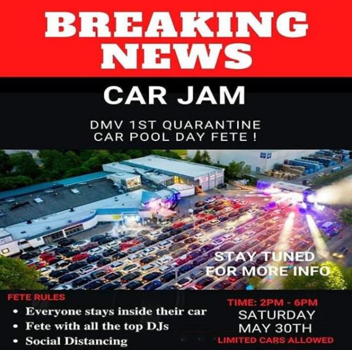 Car Jam flyer or graphic.