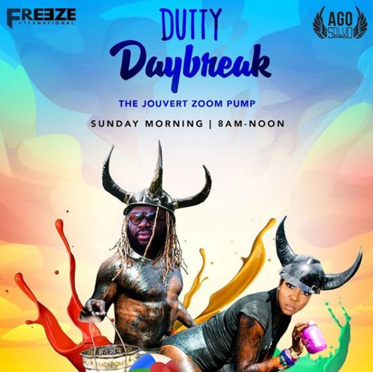 Dutty Daybreak flyer or graphic.