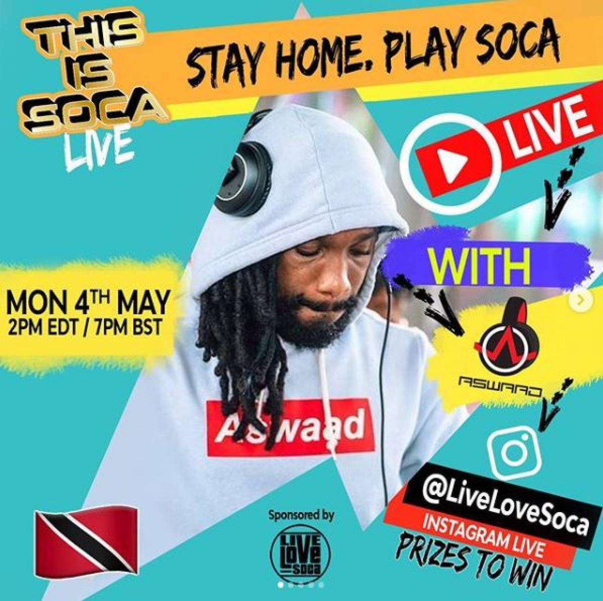 This Is Soca Live flyer or graphic.