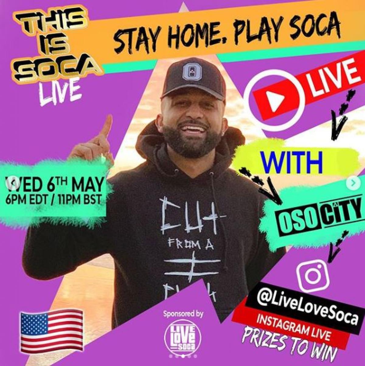 This Is Soca Live flyer or graphic.