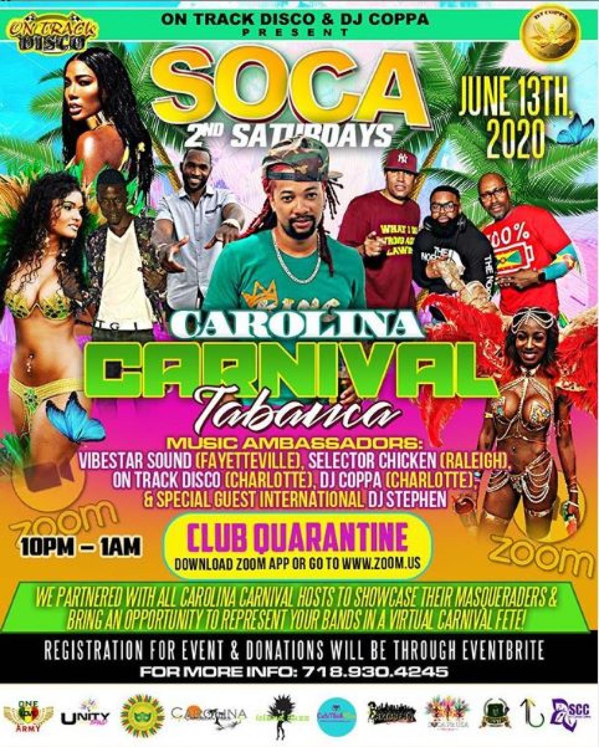 Carolina Carnival Tabanca flyer or graphic.