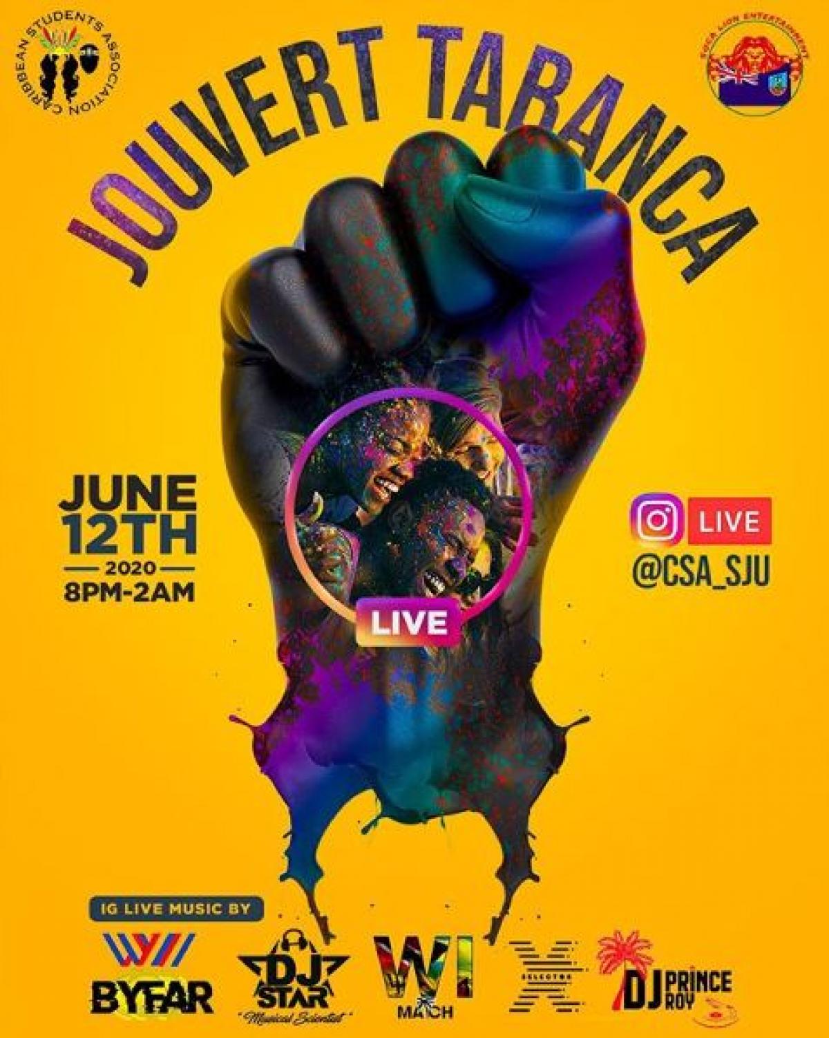 Jouvert Tabanca flyer or graphic.