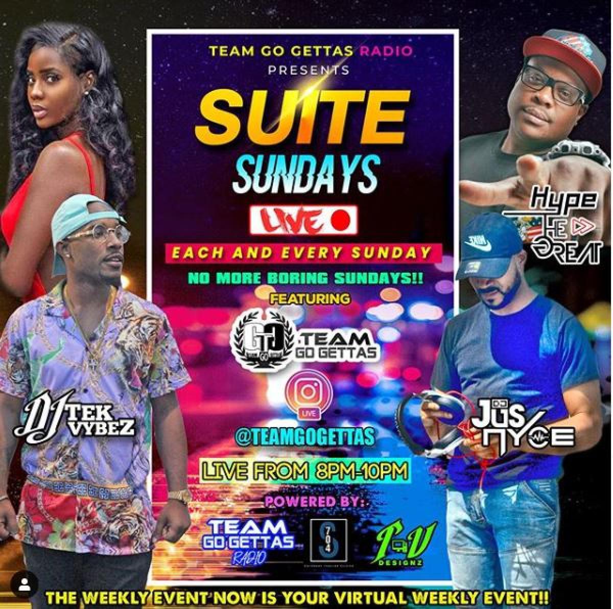 Suite Sundays flyer or graphic.