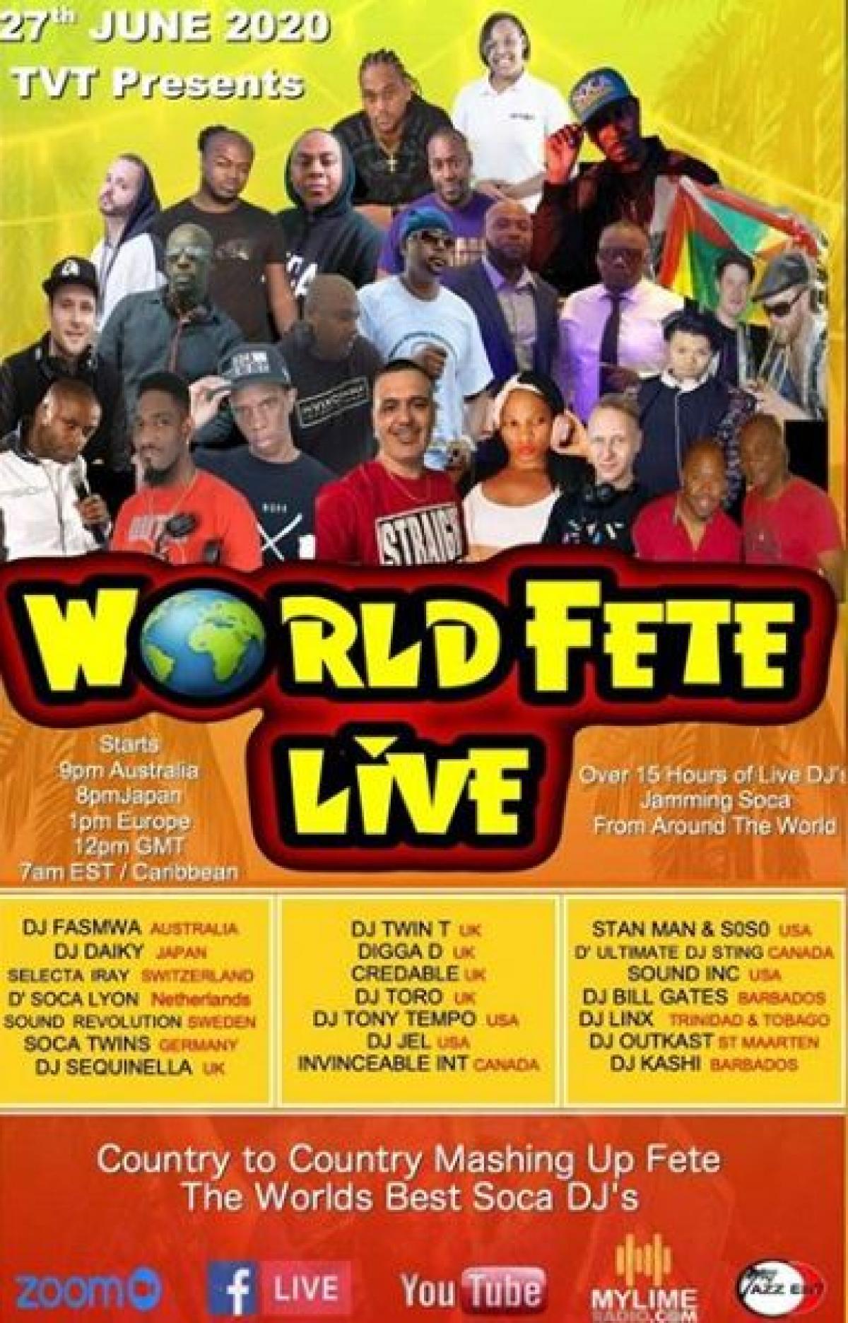 World Fete Live flyer or graphic.