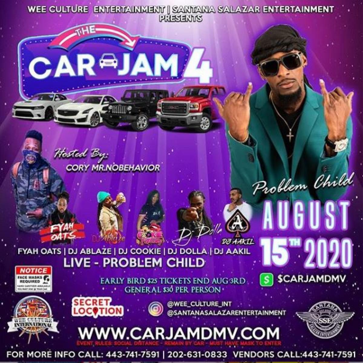 4th Edition Car Jam flyer or graphic.