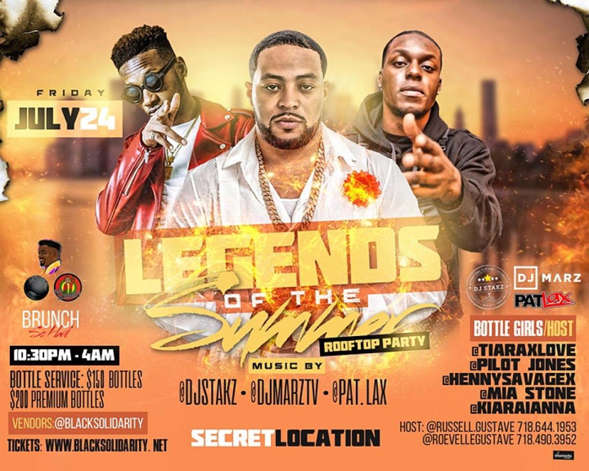 Legends Of Summer flyer or graphic.