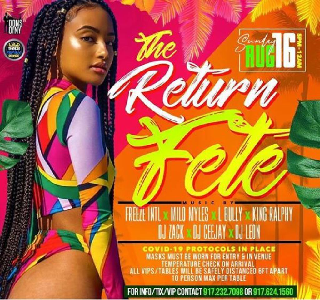 The Return Fete flyer or graphic.