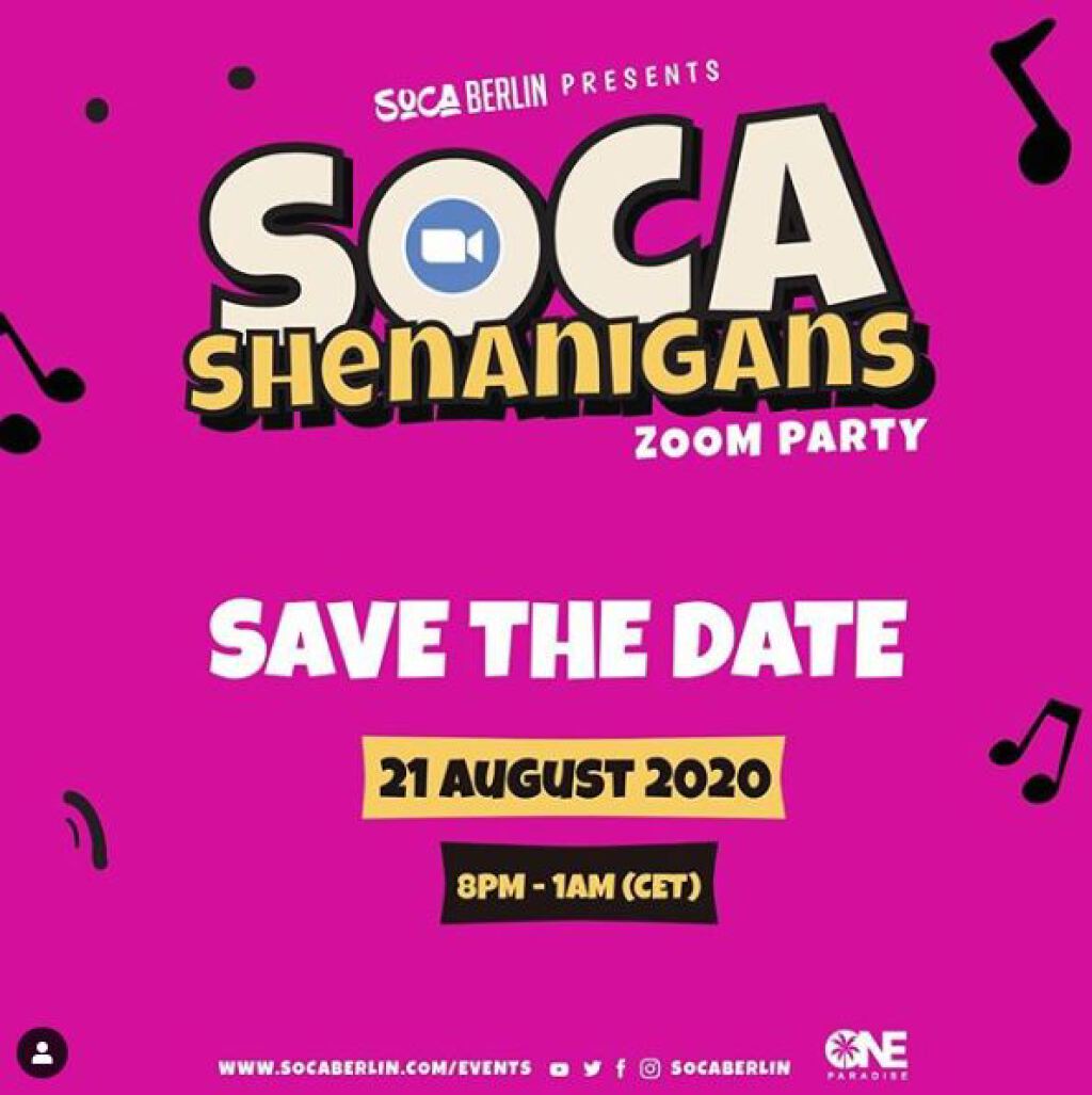 Soca Shenanigans flyer or graphic.