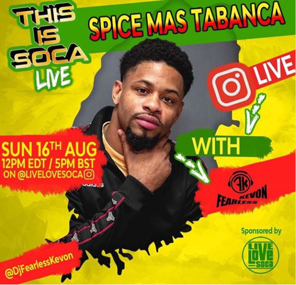 Spice Mas Tabanca flyer or graphic.