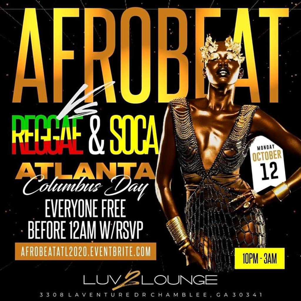 Afrobeat Vs Reggae & Soca flyer or graphic.