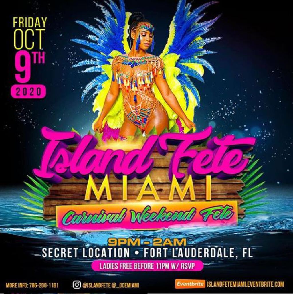 Island Fete Miami flyer or graphic.