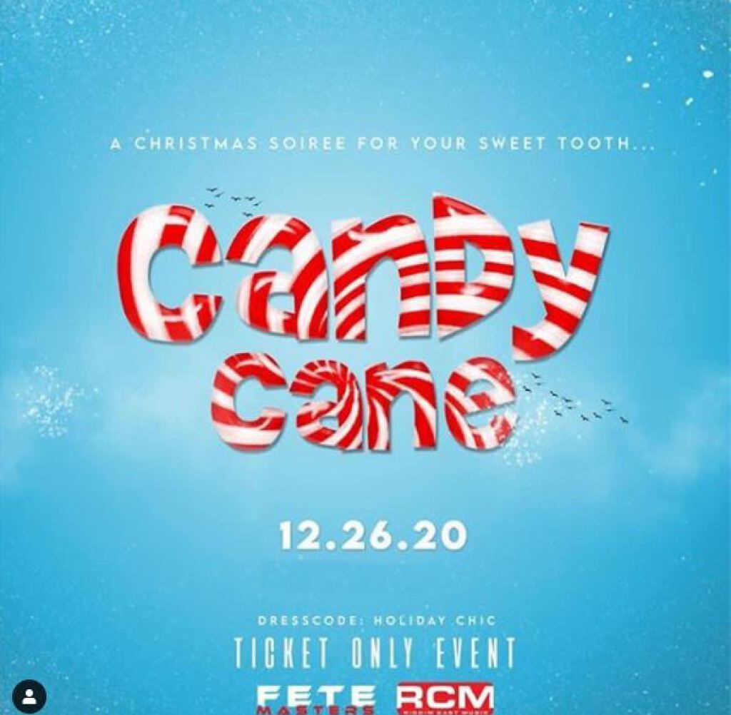 Candy Cane flyer or graphic.