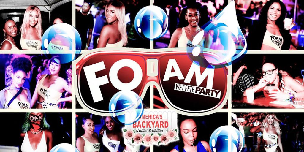 Foam Wet Fete 2021 flyer or graphic.